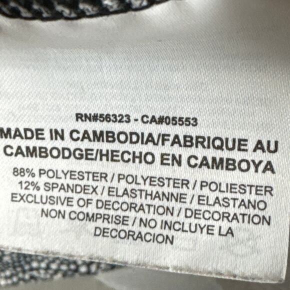 Nike Women's Golf Shirt Black White Abstract Polka Dot Performance Shirt Size PL - Picture 7 of 8